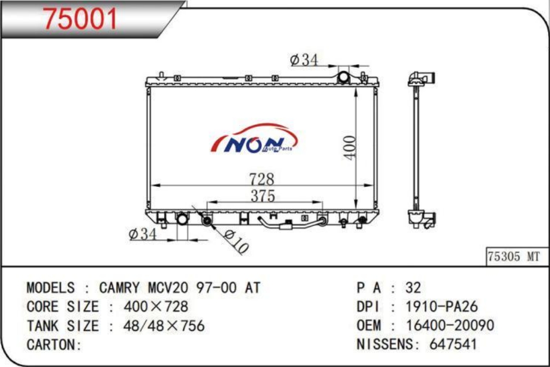 CAMRY MCV20 97-00 AT  