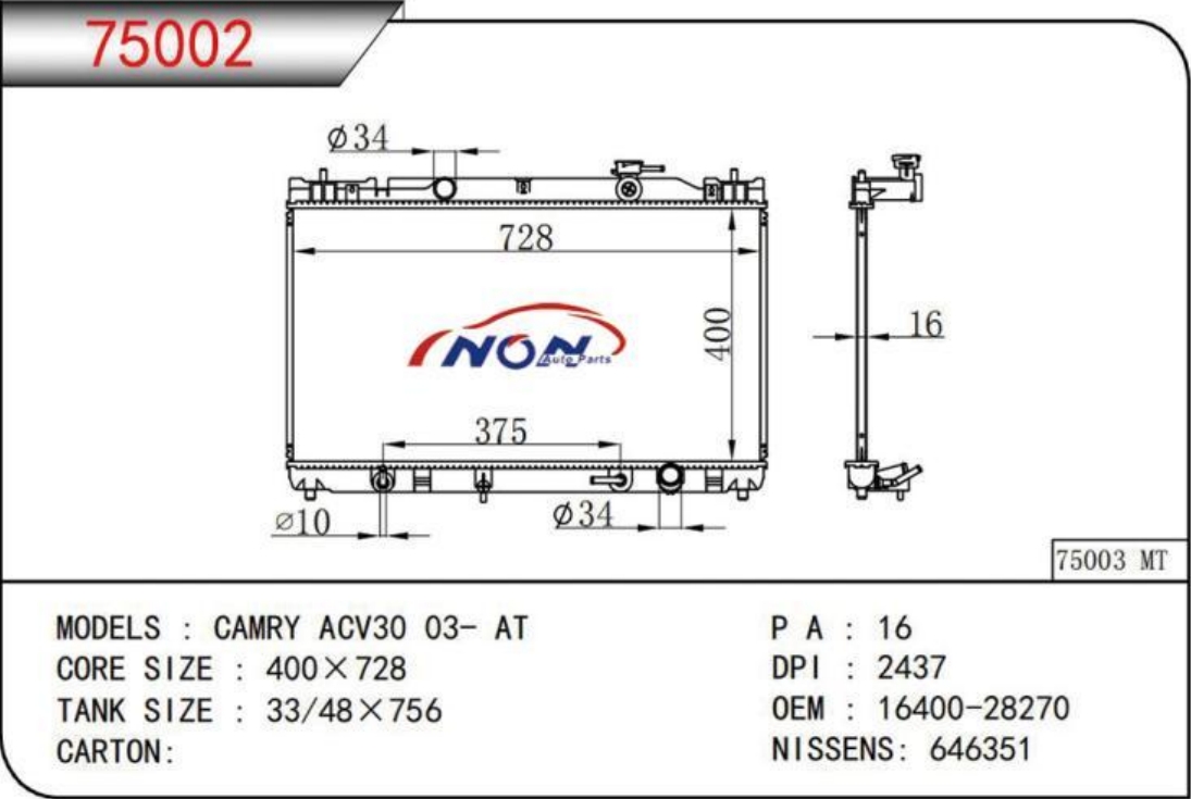 CAMRY ACV30 03- AT  