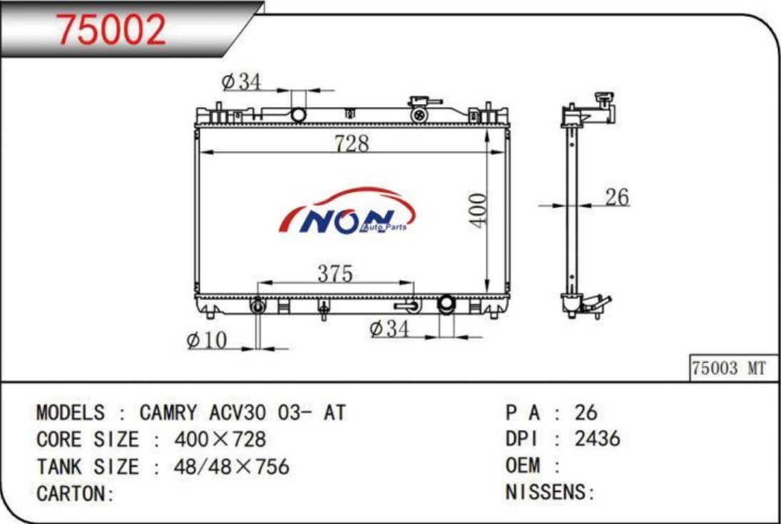 CAMRY ACV30 03- AT 