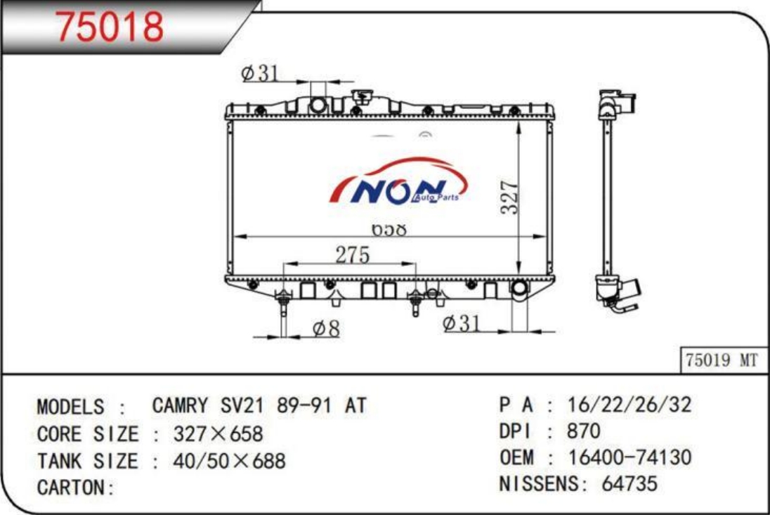 CAMRY SV21 89-91 AT 