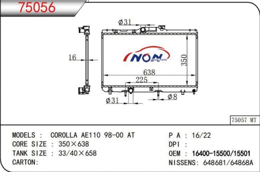 COROLLA AE110 98-00 AT  