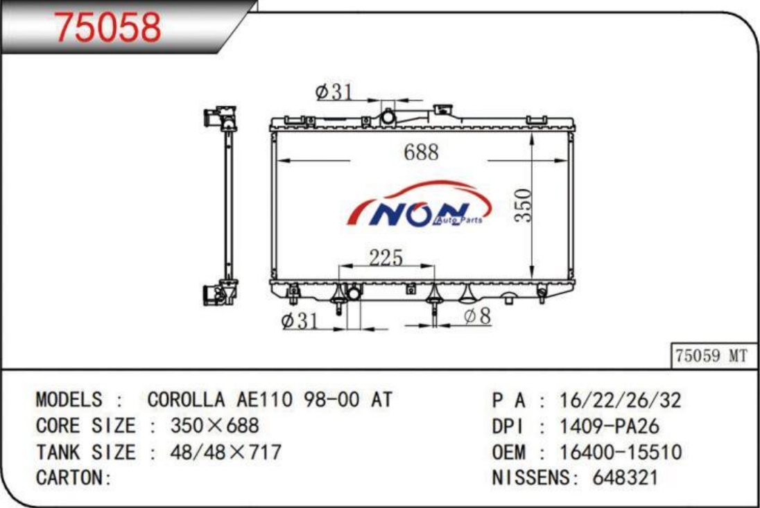 COROLLA AE110 98-00 AT  