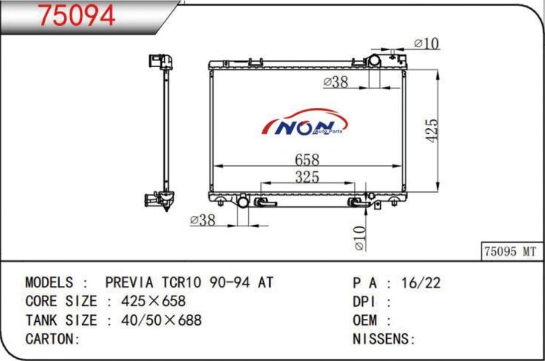 PREVIA TCR10 90-94 AT  