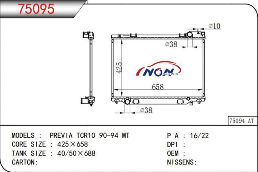 PREVIA TCR10 90-94 MT  