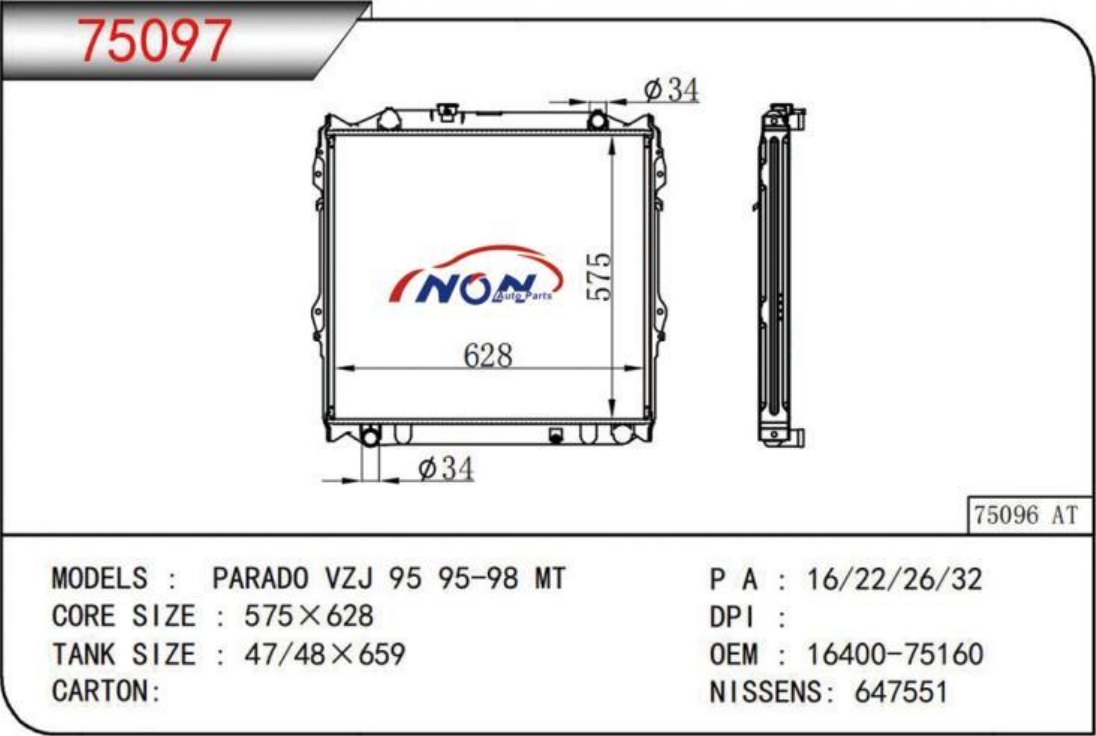 PARADO VZJ 95 95-98 MT  