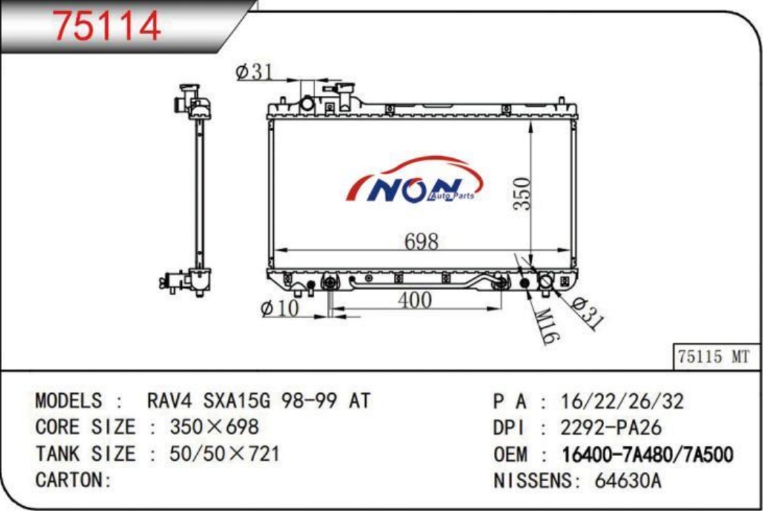 RAV4 SXA15G 98-99 AT 