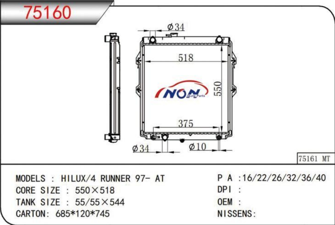 HILUX/4 RUNNER 97- AT  