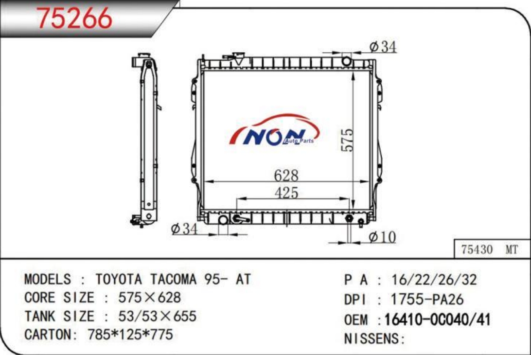 TOYOTA TACOMA 95- AT 