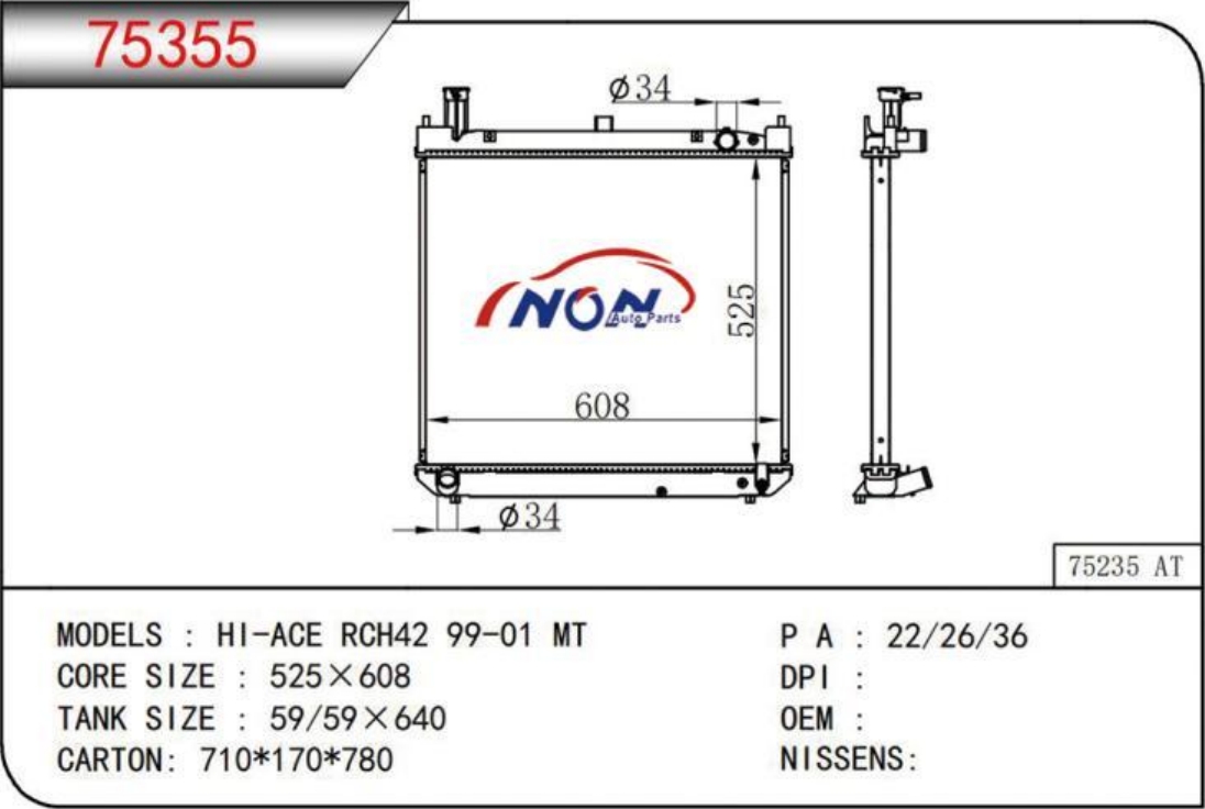 HI-ACE RCH42 99-01 MT  